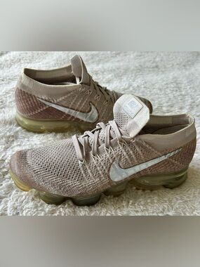 Nike Air Vapormax Flyknit Women's Running Shoes Chrome Sunset Glow SIZE 9.5